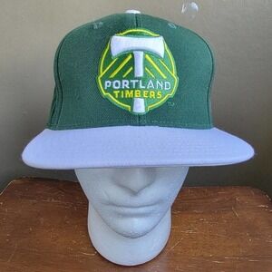 Portland Timbers MLS Adidas Snapback Hat‎ Cap Green White